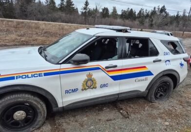 Multiple RCMP Vehicles Damaged During Highway Blockade.