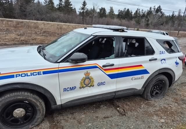Multiple RCMP Vehicles Damaged During Highway Blockade.