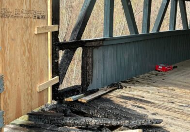 New Glasgow Police Investigate Arson on Pioneer Trail Foot Bridge.