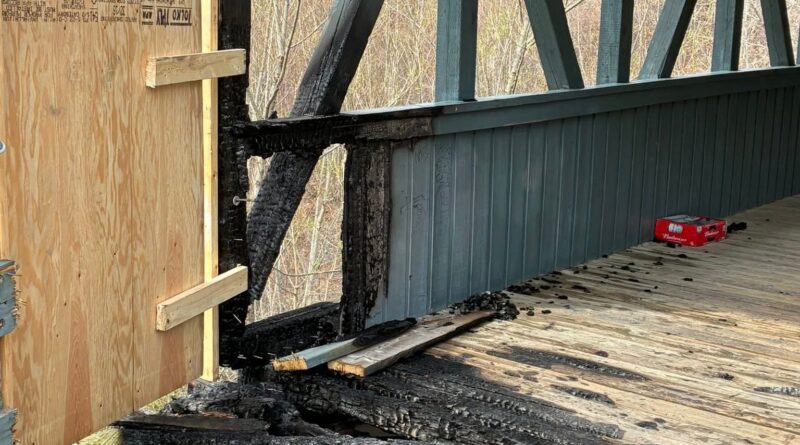 New Glasgow Police Investigate Arson on Pioneer Trail Foot Bridge.