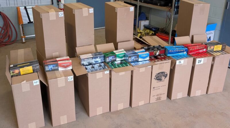 Unstamped Tobacco and Cannabis Seized After Traffic Stop.