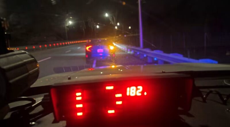 17 Year Old Charged With Stunting, 182km/h in 100km/h Zone.